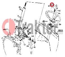 AUFKLEBER LENKER ORIGINAL KUBOTA 6c040-41440