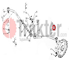 TESTA DEL TIRANTE TRASVERSALE ORIGINAL KUBOTA 31333-44610