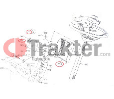 CUBIERTA DE PLÁSTICO PARA VOLANTE KUBOTA ORIGINAL 34070-43100 34070-43110
