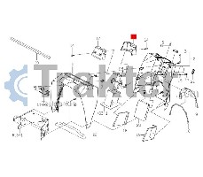 VOLANTE COPERCHIO INFERIORE PLASTICO ORIGINAL ISEKI 1774-603-002-00