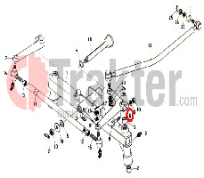 BRAZALETE DEL BRAZO PARA VOLANTE LH KUBOTA ORIGINAL 67271-56510
