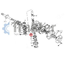 COLLAR SHIM SUPPORT WHEEL TURNS FRONT DIFFERENTIAL4X4 ORIGINAL KUBOTA 67121-56730