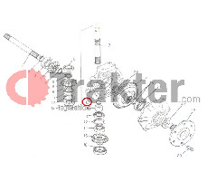 WHEEL FRONT SUPPORT ORING 4X4 ORIGINAL KUBOTA 04811-10250