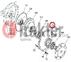 COPERCHIO RUOTA ANTERIORE ORIGINAL KUBOTA t0270-13130 34070-13130