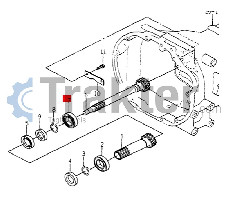CUSCINETTO RUOTA ANTERIORE ORIGINAL ISEKI 1560-206-003-00
