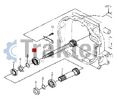 CUSCINETTO RUOTA ANTERIORE ORIGINAL ISEKI 1560-206-003-00