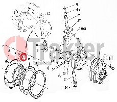 RASCHIATORE RUOTA ORIGINAL KUBOTA 66711-56580