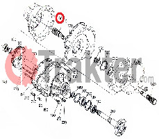 CAJA DE EJE DERECHA KUBOTA ORIGINAL 34070-28860 34070-28864