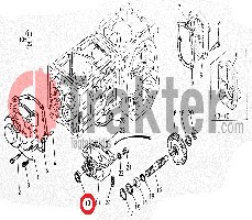 GUARNIZIONE ALBERO 4X4 LATODIFFERENZIALE POSTERIORE 09500-20357 OEM