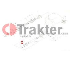 SEAL AXIS 4X4 GEARBOX ORIGINAL KUBOTA 67121-15620