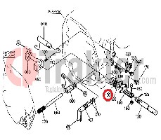 GUARNIZIONE ALBERO DI SELEZIONE BI SPEED ORIGINAL KUBOTA t0070-15050