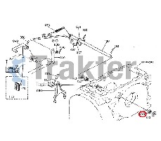 WELLENDICHTRING KUPPLUNGSWELLE ORIGINAL KUBOTA 09500-16287