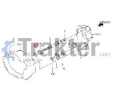 GUARNIZIONE ALBERO CREMAGLIERA ORIGINAL ISEKI V744-130-500-80