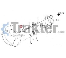 GUARNIZIONE ALBERO CREMAGLIERA ORIGINAL ISEKI V744-130-500-80