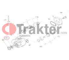 WELLENDICHTRING HYDRAULIKPUMPE ORIGINAL KUBOTA 31381-76390