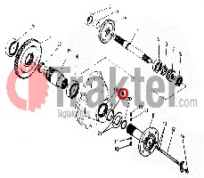 GUARNIZIONE BUSSOLA RUOTA POSTERIORE ORIGINAL KUBOTA 67920-17330