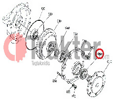 GUARNIZIONE RUOTA ANTERIORE 34070-13370 OEM