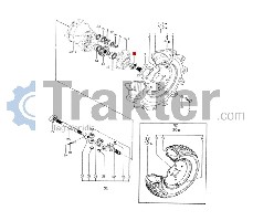 WELLENDICHTRING VORDERRAD ORIGINAL ISEKI 1427-433-011-00