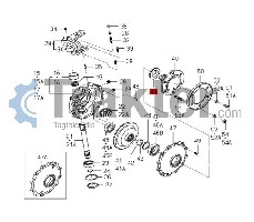 WELLENDICHTRING VORDERRAD ORIGINAL ISEKI 1564-434-013-10 1564-434-013-20