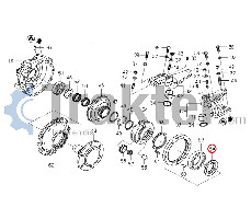 GUARNIZIONE RUOTA ANTERIORE ORIGINAL ISEKI 1757-433-011-00 1521-433-018-00