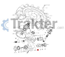 GUARNIZIONE RUOTA SOSPENSIONE ORIGINAL ISEKI V744-155-720-90