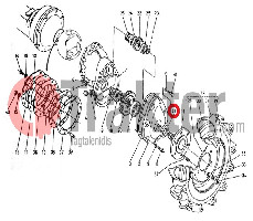 GUARNIZIONE RUOTA ANTERIORE ORIGINAL KUBOTA 09500-35558