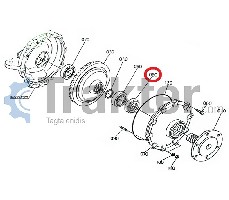 GUARNIZIONE RUOTA ANTERIORE ORIGINAL KUBOTA 38440-43530