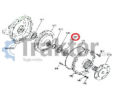 GUARNIZIONE RUOTA ANTERIORE ORIGINAL KUBOTA 38440-43530