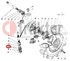 GUARNIZIONE SPINTA STERZO DIFFERENZIALE ANTERIORE 35226-43490 OEM