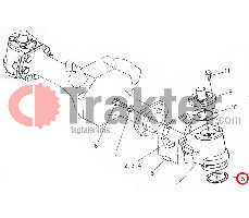 SELLO COLLAR PARA SOPORTE DE COJINETES DE RUEDA GIRATORIOS KUBOTA ORIGINAL 67121-56250