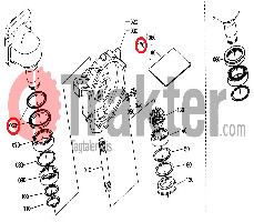 WELLENDICHTRING GELENKWELLE ORIGINAL KUBOTA tc010-99600 t1060-13150 t1060-99600 t1060-99601