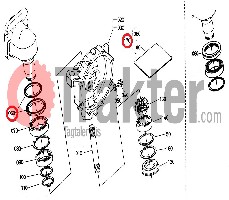 WELLENDICHTRING GELENKWELLE ORIGINAL KUBOTA tc010-99600 t1060-13150 t1060-99600 t1060-99601