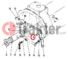 SHAFT PROPELLER SEAL RACK TOP ORIGINAL KUBOTA 09030-20328