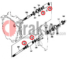 SELLO DE EJE DEL PROPULSOR KUBOTA ORIGINAL 09230-20264