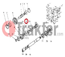 WELLENDICHTRING PTO ORIGINAL KUBOTA 09500-28408