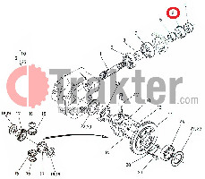 GUARNIZIONE OLIO BOBINA DIFFERENZIALE ANTERIORE ORIGINAL KUBOTA 66591-56430 66591-56431