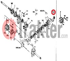 GUARNIZIONE BOBINA DIFFERENZIALE ANTERIORE ORIGINAL KUBOTA 09500-20357