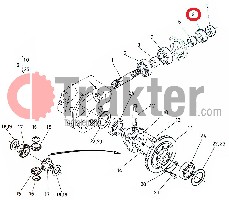 WELLENDICHTRING KEGELRAD DIFFERENTIAL VORN 66591-56430 66591-56431