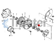 SEAL REAR WHEEL WITH BUSH RING ORIGINAL ISEKI 1550-307-005-00