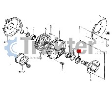 GUARNIZIONE RUOTA POSTERIORE CON BUSSOLA ORIGINAL ISEKI 1550-307-005-00