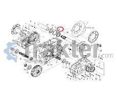 GUARNIZIONE RUOTA POSTERIORE ORIGINAL ISEKI 1568-307-200-30