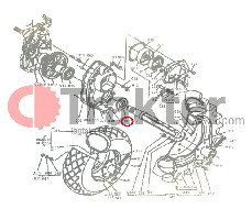 GUARNIZIONE RUOTA POSTERIORE ORIGINAL KUBOTA 09500-00014