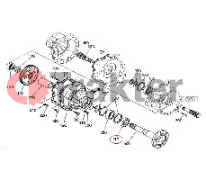 SEAL REAR WHEEL ORIGINAL KUBOTA 37150-27560 37150-27561