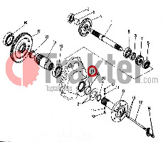 GUARNIZIONE RUOTA POSTERIORE ORIGINAL KUBOTA 67920-17340