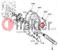 WELLENDICHTRING HINTERRAD ORIGINAL KUBOTA 66621-17130 66621-17131