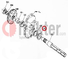 GUARNIZIONE RUOTA POSTERIORE ORIGINAL KUBOTA 66911-17810