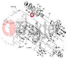 WELLENDICHTRING HINTERRAD ORIGINAL KUBOTA tc250-48250 36540-48250