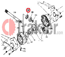 ZAPPATRICE GUARNIZIONE PTO ORIGINAL KUBOTA 09500-30458