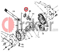 WELLENDICHTRING PTO BODENFRÄSE ORIGINAL KUBOTA 09500-30458