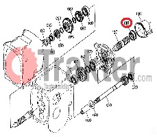 GUARNIZIONE PTO ORIGINAL KUBOTA 6a320-14750